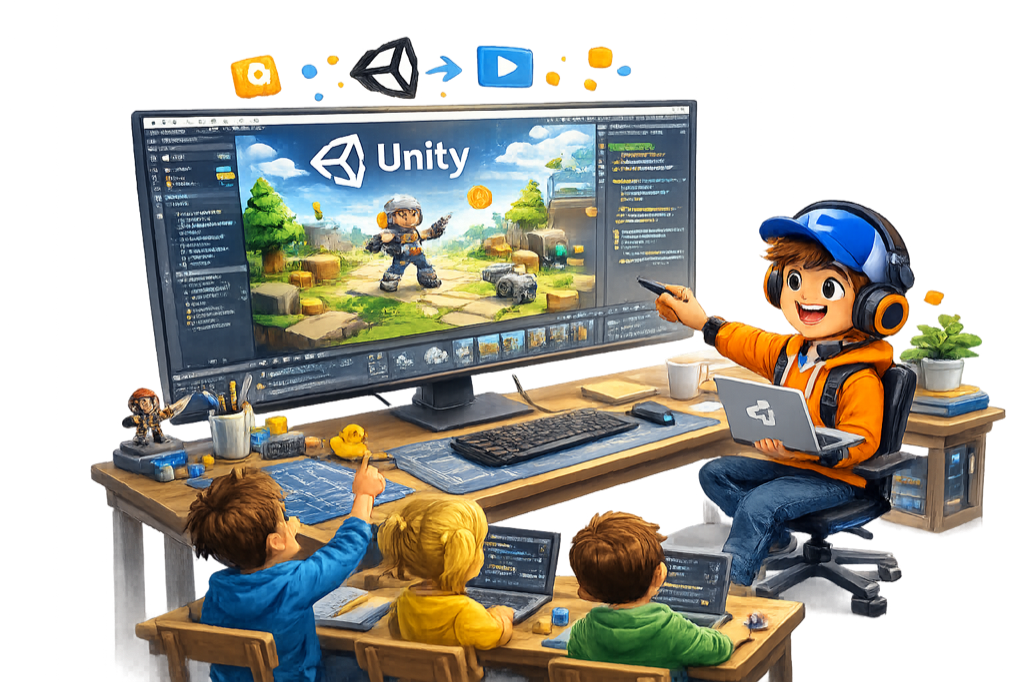 Курсы Unity и C# для детей